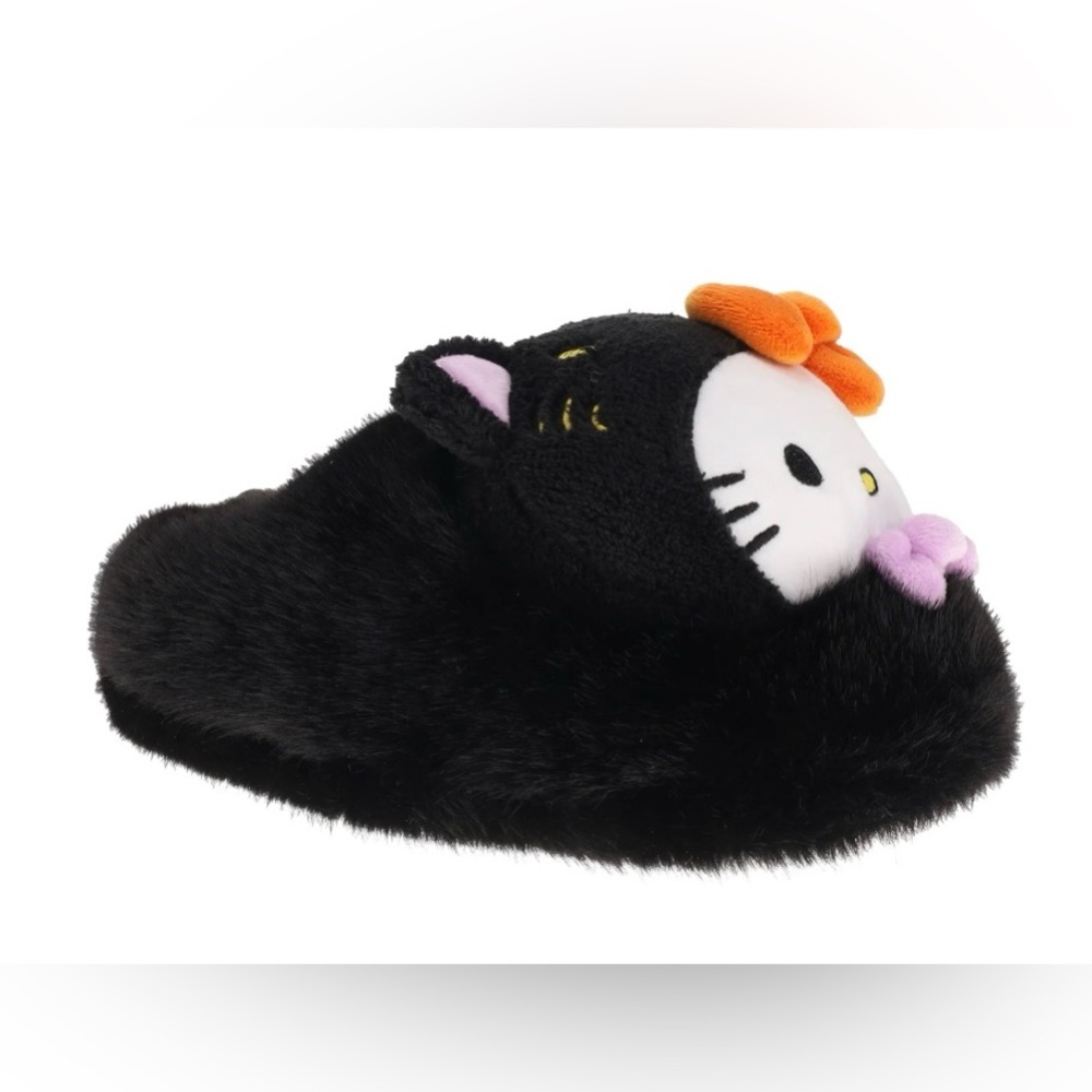 Hello Kitty Black and Orange Slippers Halloween